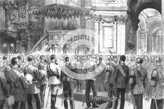 ''The Funeral of Lord Napier of Magdala; The Ceremony in St. Paul's Cathedral', 1890. Creator: Unknown.