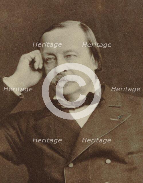 Portrait of the pianist and composer Félix Le Couppey (1811-1887), 1860. Creator: Anonymous.