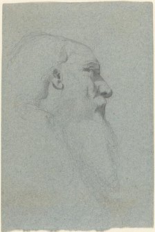 Head of a Bearded Man, Looking Right. Creator: Alexandre Bida.