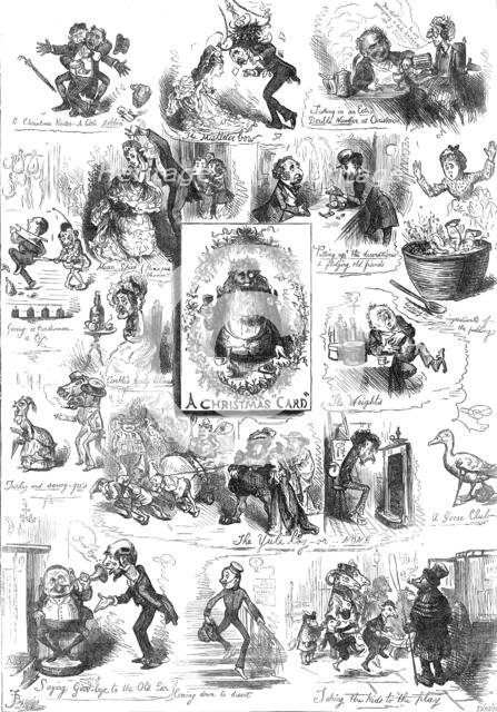 A Christmas Medley, by F. Barnard, 1872. Creator: Joseph Swain.