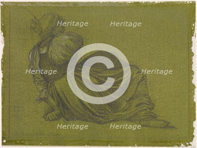 The Passing of Venus - Study of a seated Woman, 1877. Creator: Sir Edward Coley Burne-Jones.