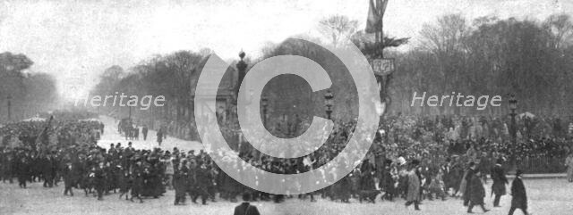 'La delivrance de l'Alsace et de la Lorraine celebree a Paris le 17 novembre 1918.  Creator: Unknown.