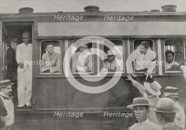 Submission of the main leaders of the Philippine uprising (Philippine Revolution, Philippines, 1898. Creator: Unknown.