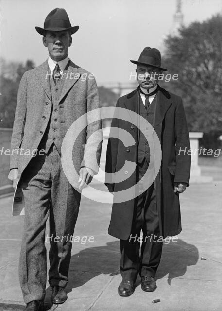 Robert Crosser, Rep. from Ohio, Right, with T.K. Giragossian, 1917. Creator: Harris & Ewing.