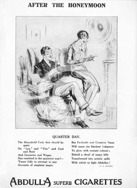 'After the Honeymoon - Quarter Day', 1927. Artist: Unknown.