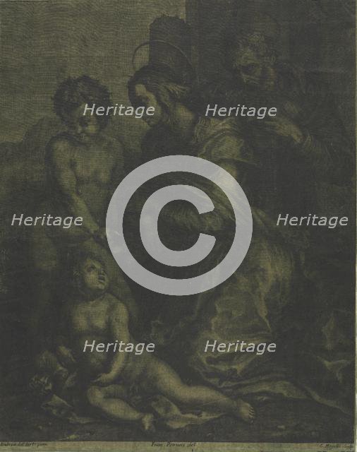 The Holy Family with Saint John, c. 1710-1715. Creator: Cosimo Mogalli (Italian, 1667-1730).