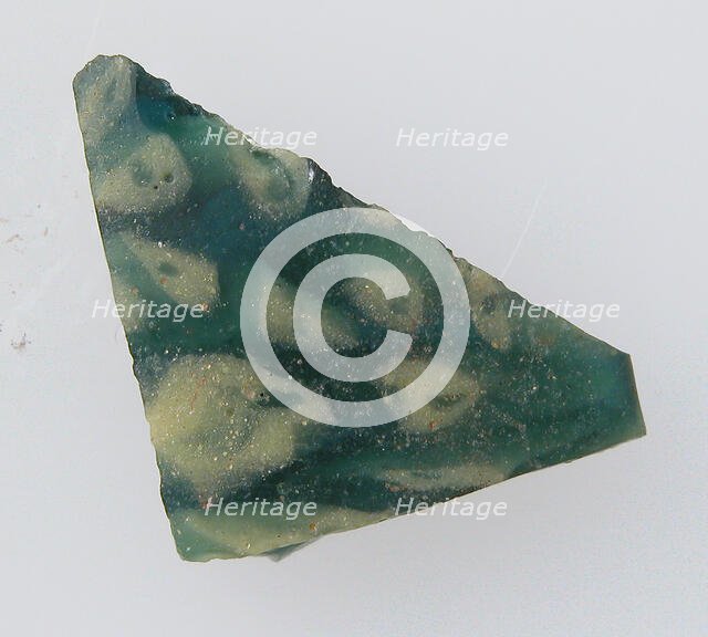 Glass Fragment, Coptic, 4th-early 5th century. Creator: Unknown.