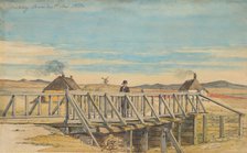 Landscape with a Bridge Near Mosbjerg, 1833. Creator: Martinus Rørbye.