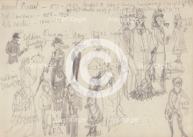 Historical costume, c1950. Creator: Shirley Markham.