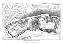 Plan of Windsor Castle. Artist: Unknown