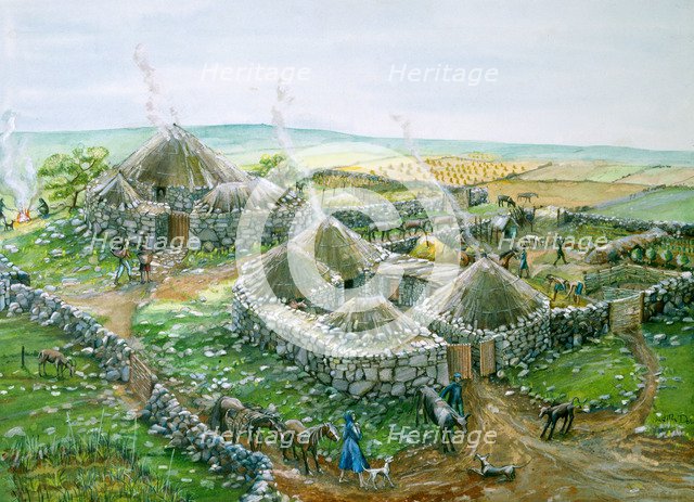 Chysauster Ancient Village, c1st-2nd century, (c1990-2010). Artist: Judith Dobie.