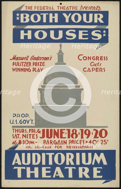 Both Your Houses, Oakland, CA, 1936. Creator: Unknown.