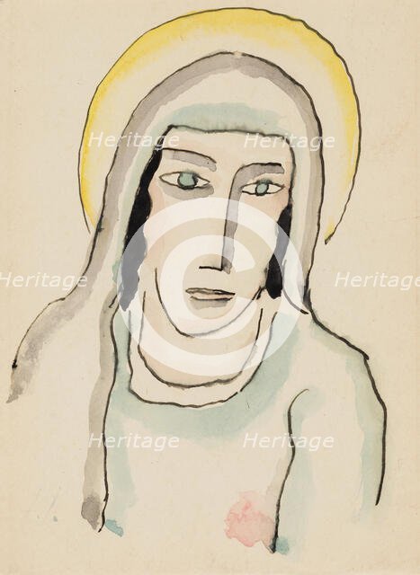 Head of a Saint, 1925. Creator: Alexei Jawlensky.