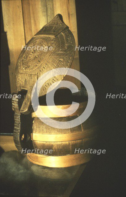 Viking Eating Vessels carved wth personal design, c8th-mid 11th century.   Artist: Unknown.