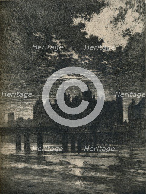 Whitehall Court, 1903. (1906-7). Artist: Joseph Pennell