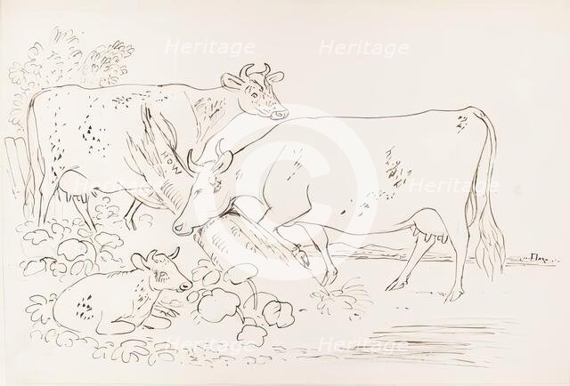 Dairy Cattle, 1825-1839. Creator: James Howe.