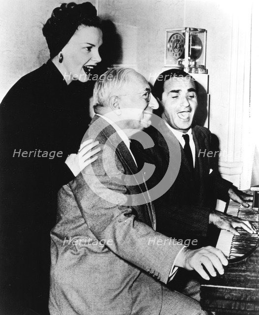 Sam Goldwyn (1882-1974) with Judy Garland (1922-1969). Artist: Unknown