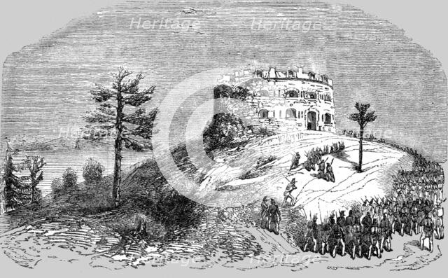 'The First Round Tower at Bomarsund, taken by the English', 1854. Creator: Unknown.