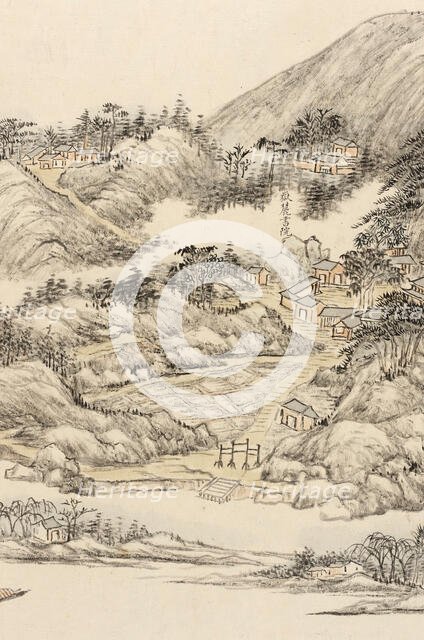 Traveling to the Southern Sacred Peak (image 23 of 28), between c1700 and c1800. Creator: Zhang Ruocheng.
