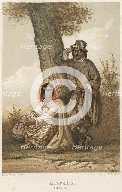 Gypsies, 1862. Creator: Karl Fiale.