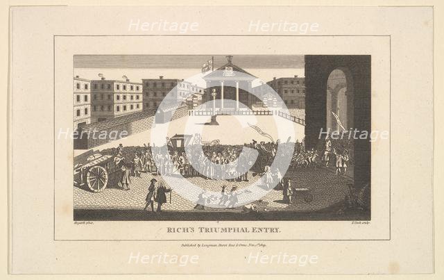 Rich's Glory, or His Triumphant Entry into Covent Garden, December 1732, November 1, 1809. Creator: Thomas Cook.