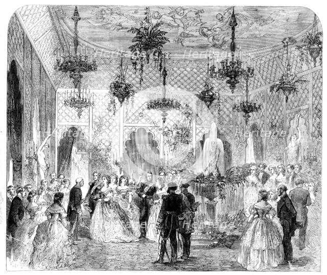 Soirée given...by the Burgomaster and Common Council of Brussels, at the Hotel de Ville..., 1862. Creator: Unknown.