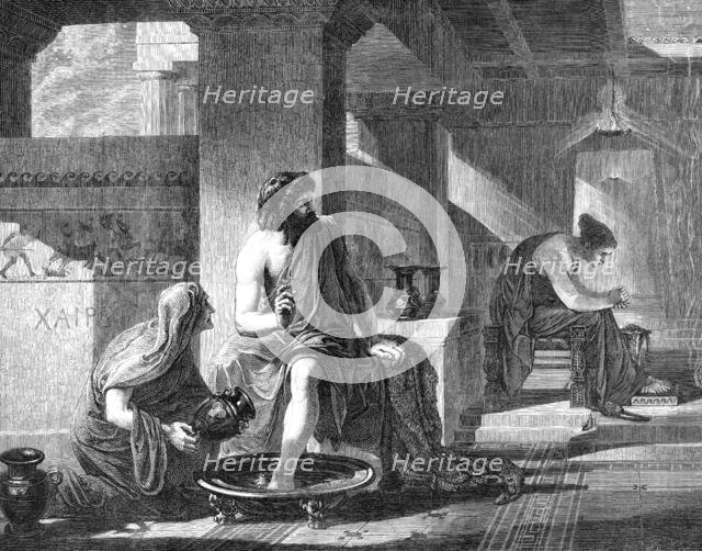 The Royal Academy Gold Medal Picture: "Ulysses and the Nurse", by F. Trevelyan Goodall, 1870. Creator: William Hollidge.