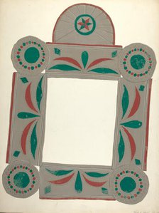 Lockwood Painted Mirror, 1935/1942. Creator: Majel G. Claflin.