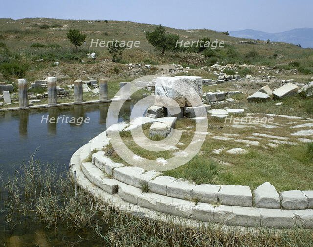 Ruins of Monument at the Harbour of Lions, Miletus, Anatolia, Turkey, 1st century BC (1999). Creator: Unknown.