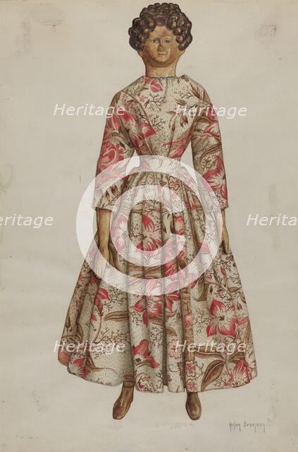 Doll, c. 1937. Creator: Helen Bronson.