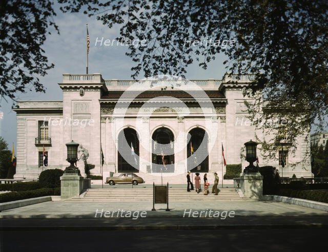 Front view of the Pan American Union, Washington, D.C., 1943. Creator: John Collier.
