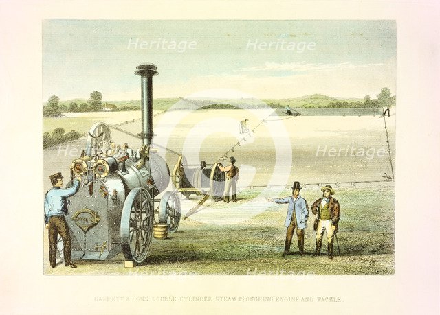 Steam ploughing tackle, c1860. Artist: Anon