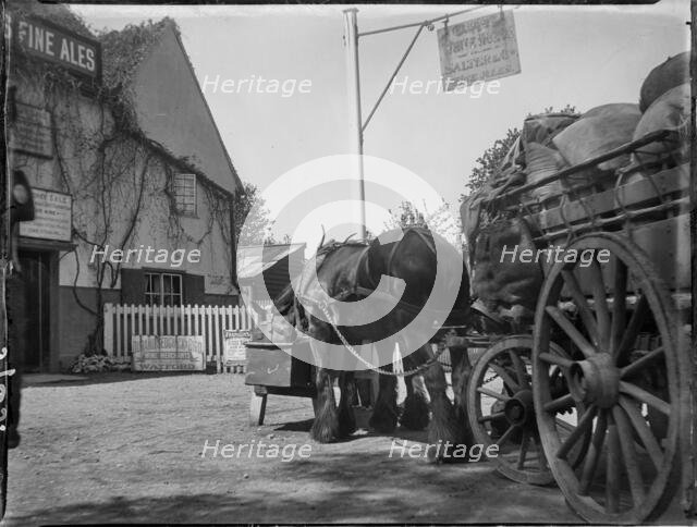 The White Horse, Rickmansworth Road, Chorleywood, Three Rivers, Hertfordshire, 1915. Creator: Katherine Jean Macfee.