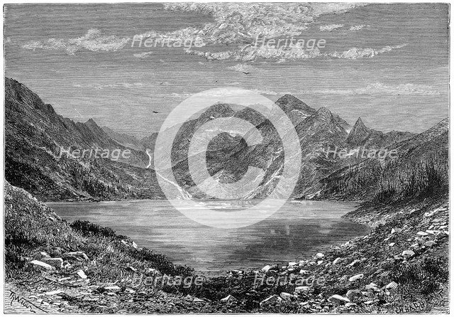 'The Fish Lake, Switzerland', 1879. Artist: Weber
