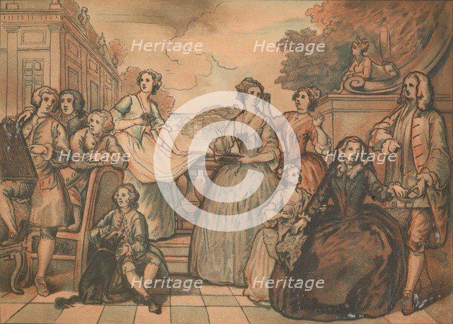 Sketch for 'The Jones Family Conversation Piece', 1730. Artist: William Hogarth.