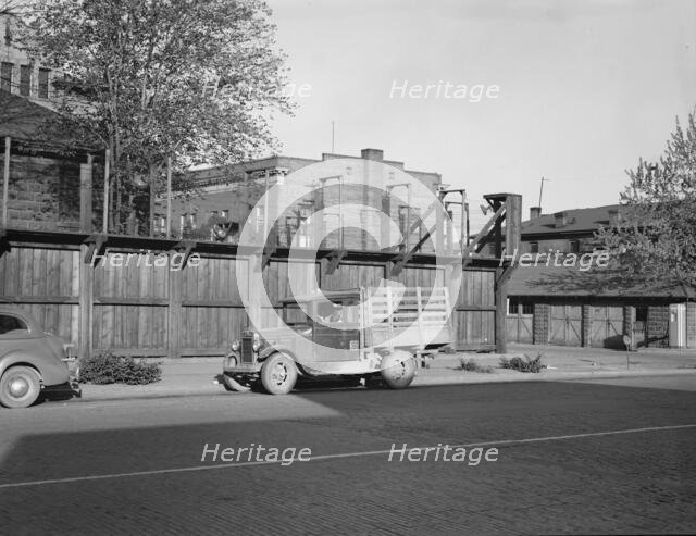 Possibly: The famed stockade, Yakima, Washington, 1939. Creator: Dorothea Lange.