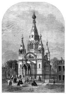 The New Russian Church in Paris, 1861. Creator: Felix Thorigny.