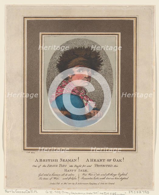 A British Seaman! A Heart of Oak!, November 15, 1801., November 15, 1801. Creator: Thomas Rowlandson.
