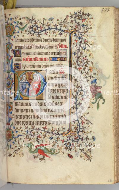 Hours of Charles the Noble, King of Navarre (1361-1425), fol. 281r, SS. Cosmas and Damien, c. 1405. Creator: Master of the Brussels Initials and Associates (French).