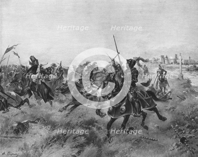 The Battle of the Spurs, 1513. Artist: Unknown