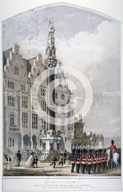 Broad Sanctuary, Westminster, London, c1865. Artist: Robert Dudley