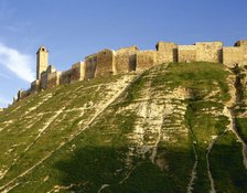 Citadel of Aleppo, Syria, medieval fortified, built 3rd millenium BC-12th century AD (2001). Creator: LTL.