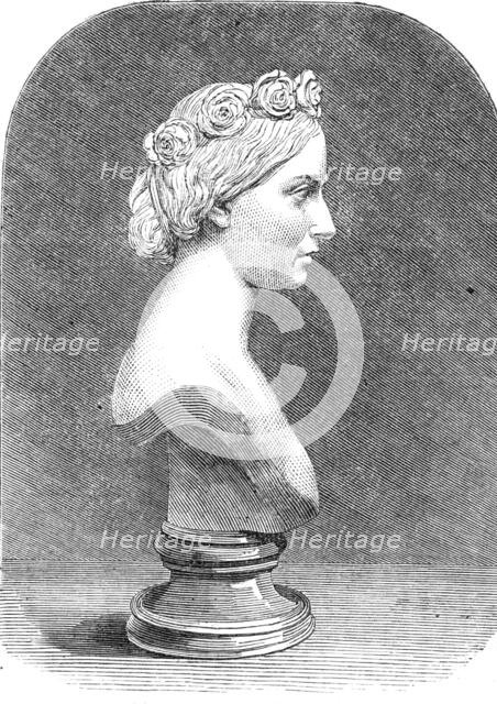 Bust of Her Royal Highness the Princess Alice, by Mrs. Thornycroft, 1862. Creator: Unknown.