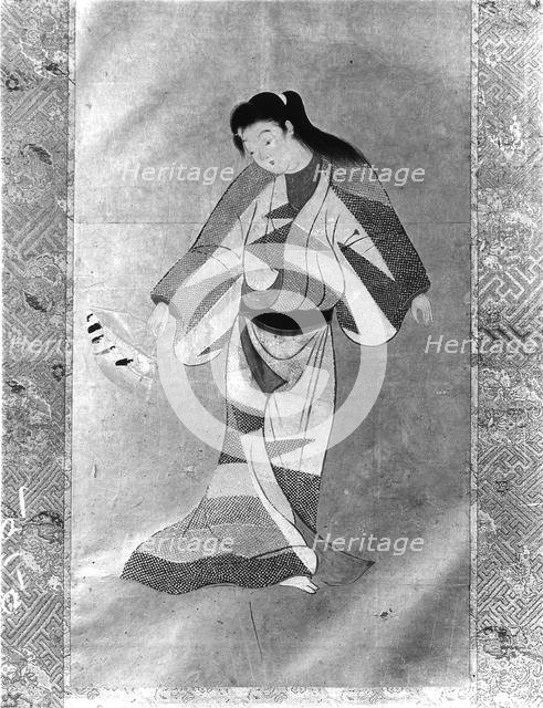Female Dancer with a Fan, perhaps 18th century or 19th century. Creator: Unknown.