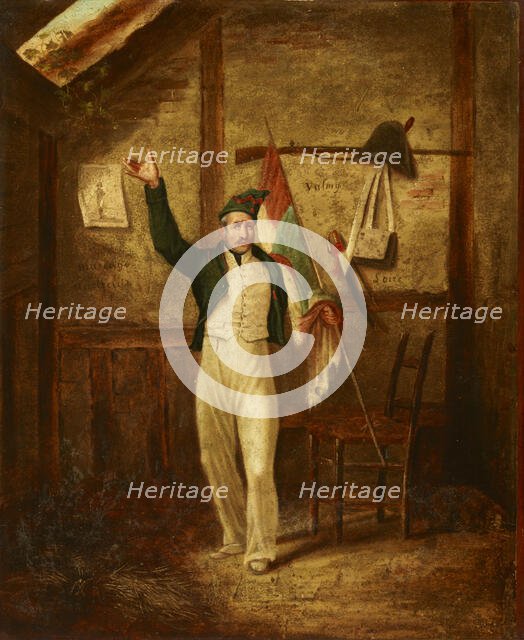 Allegory of a Napoleonic Soldier, 19th century. Creator: Unknown.