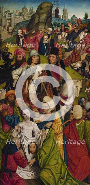 Saint Veronica and a group of Knights, 1477. Creator: Derick Baegert.