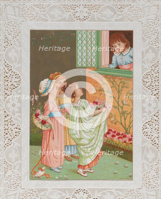 Valentine, ca. 1880. Creator: Catherine Greenaway.