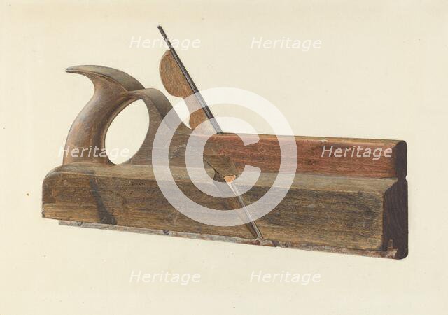 Rabbet Plane, c. 1938. Creator: Samuel Faigin.