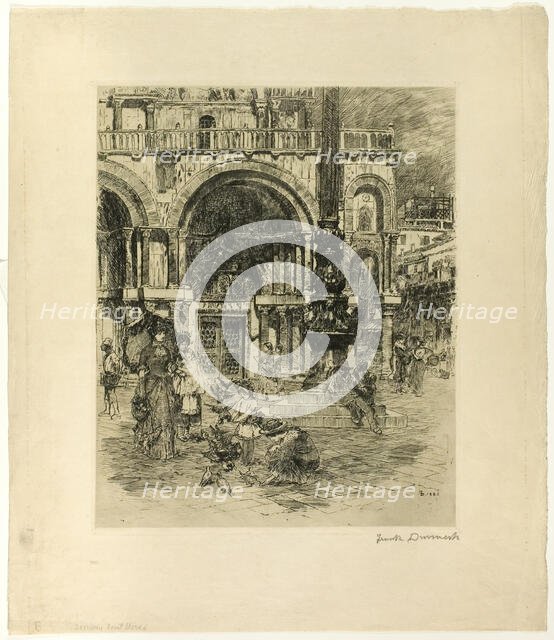 Piazza San Marco, 1883. Creator: Frank Duveneck.