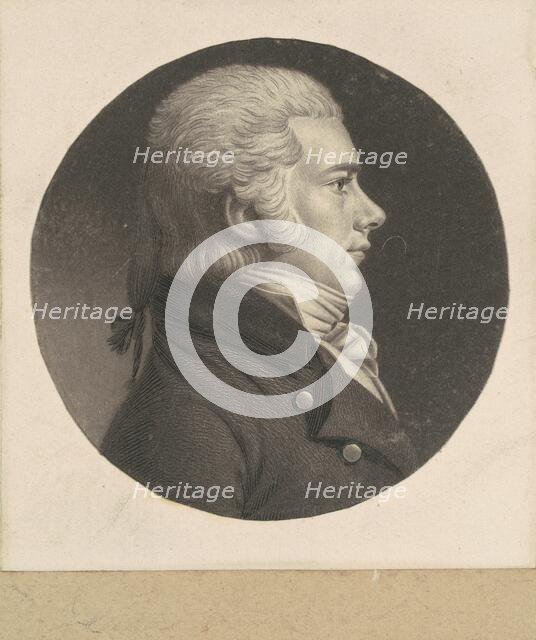 Jesse Barker, 1798-1803. Creator: Charles Balthazar Julien Févret de Saint-Mémin.